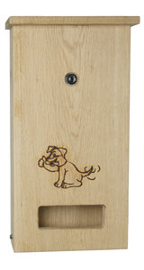 DepoDog Wood, unieke houten hondenpoepzakjesdispenser