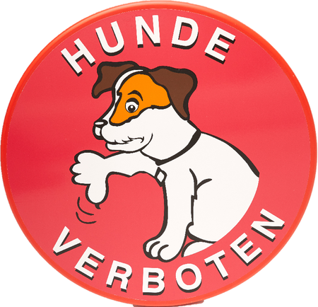 Hinweisschilder Hunde Verboten