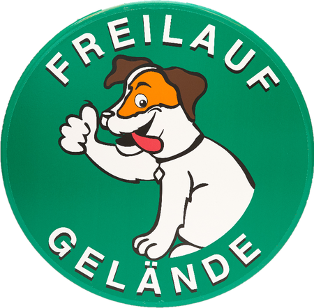 Hinweisschilder Hunde Freilaufgelände