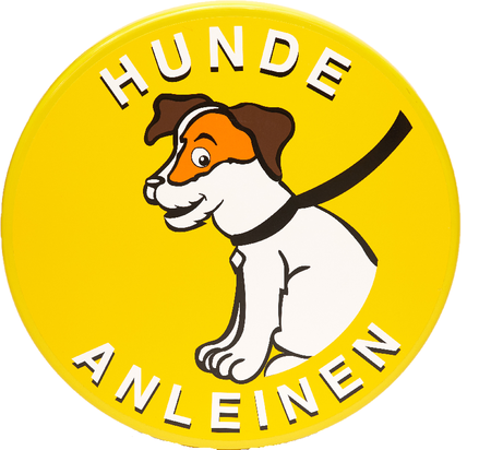 Hinweisschilder Hunde Anleinen