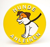 Hinweisschilder Hunde Anleinen